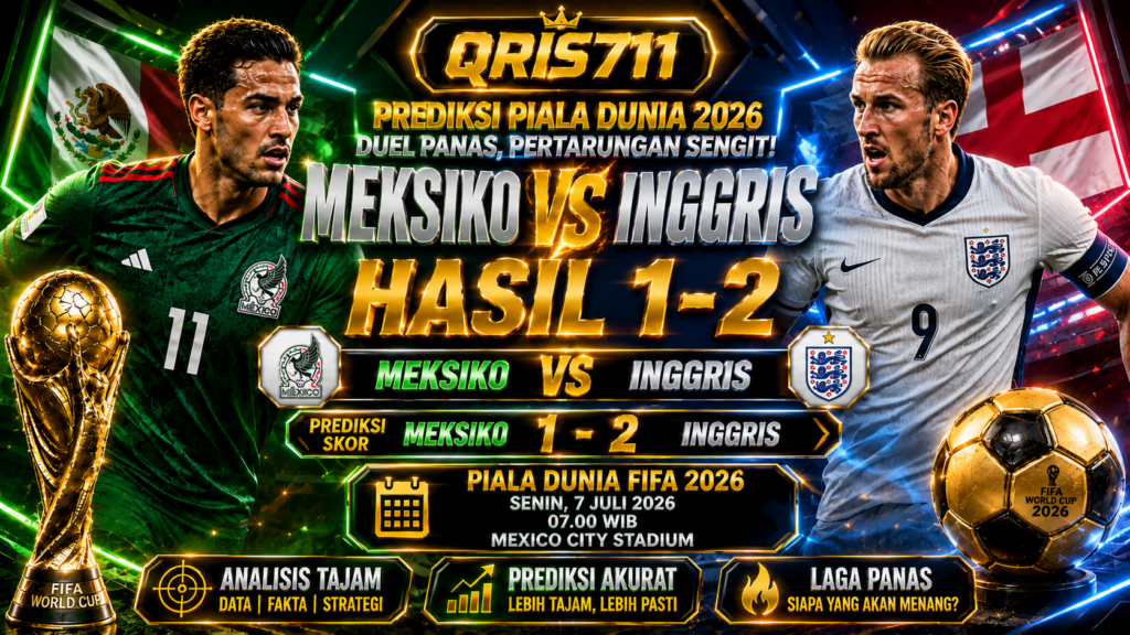 Prediksi Meksiko vs Inggris